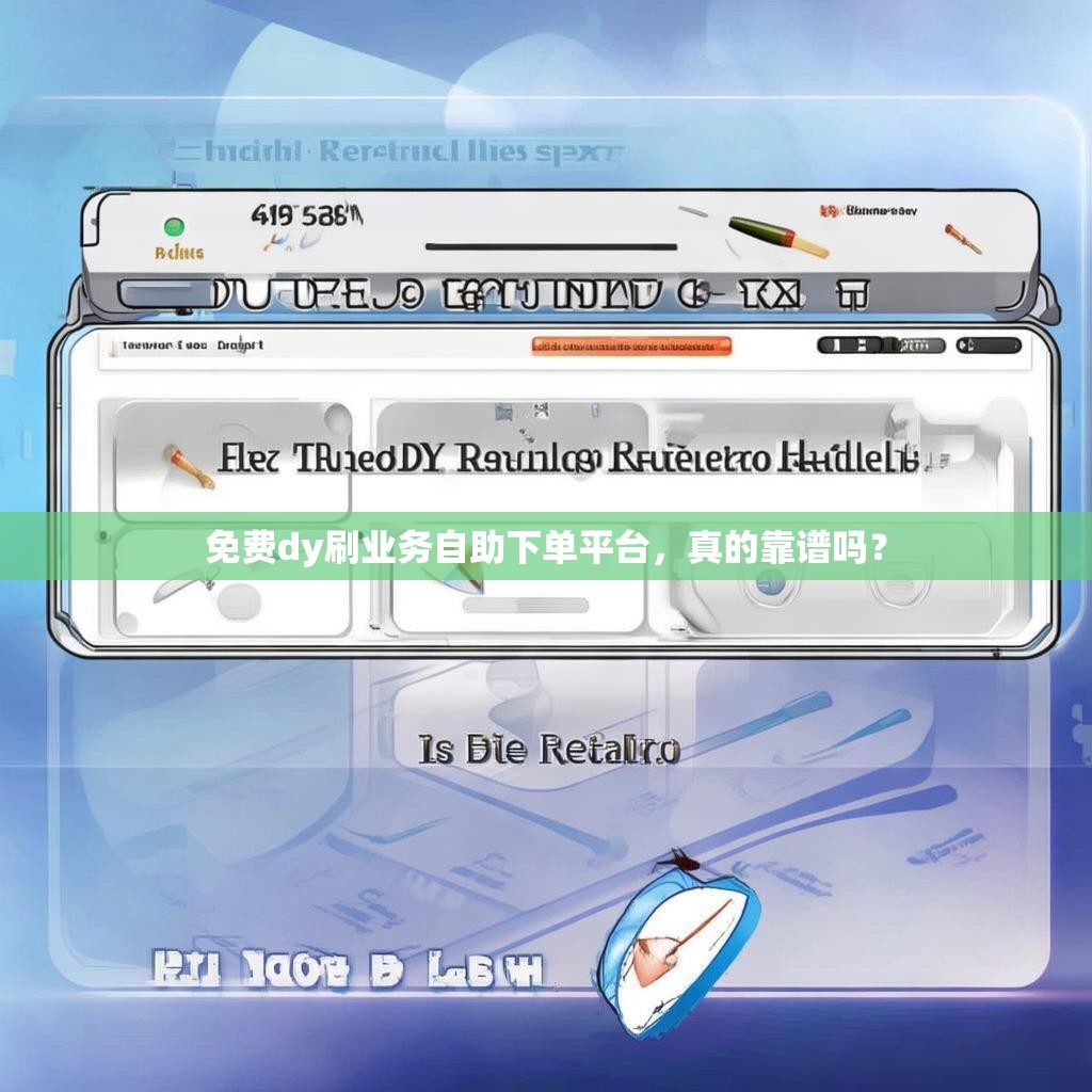 免费dy刷业务自助下单平台，真的靠谱吗？