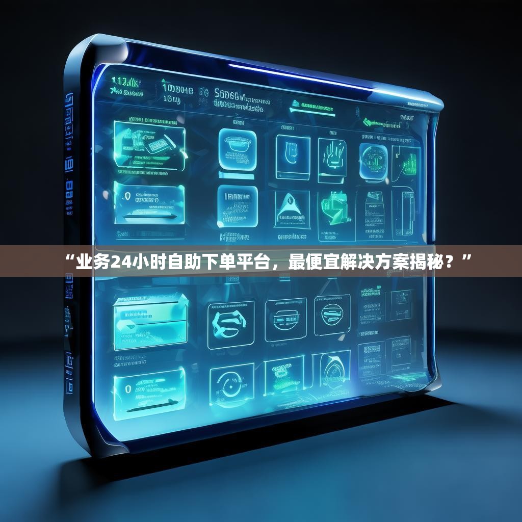 “业务24小时自助下单平台，最便宜解决方案揭秘？”