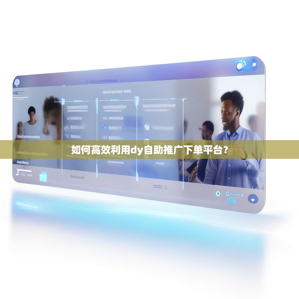 如何高效利用dy自助推广下单平台？