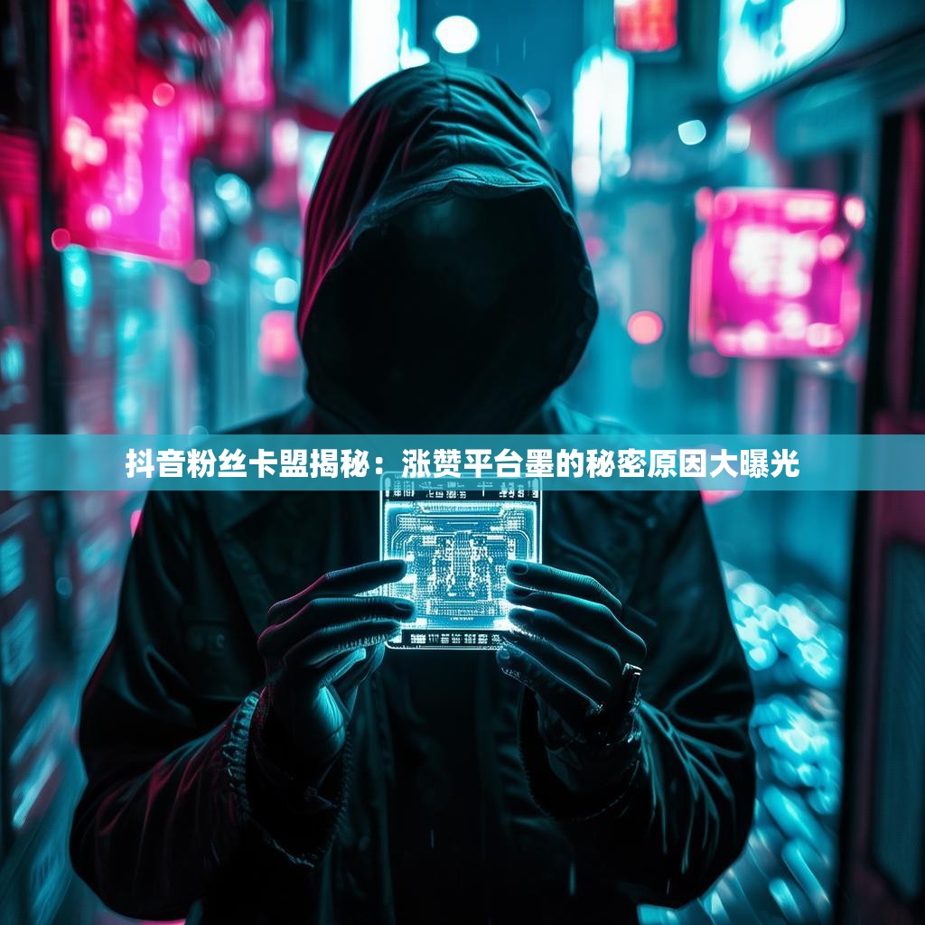 抖音粉丝卡盟揭秘：涨赞平台墨的秘密原因大曝光