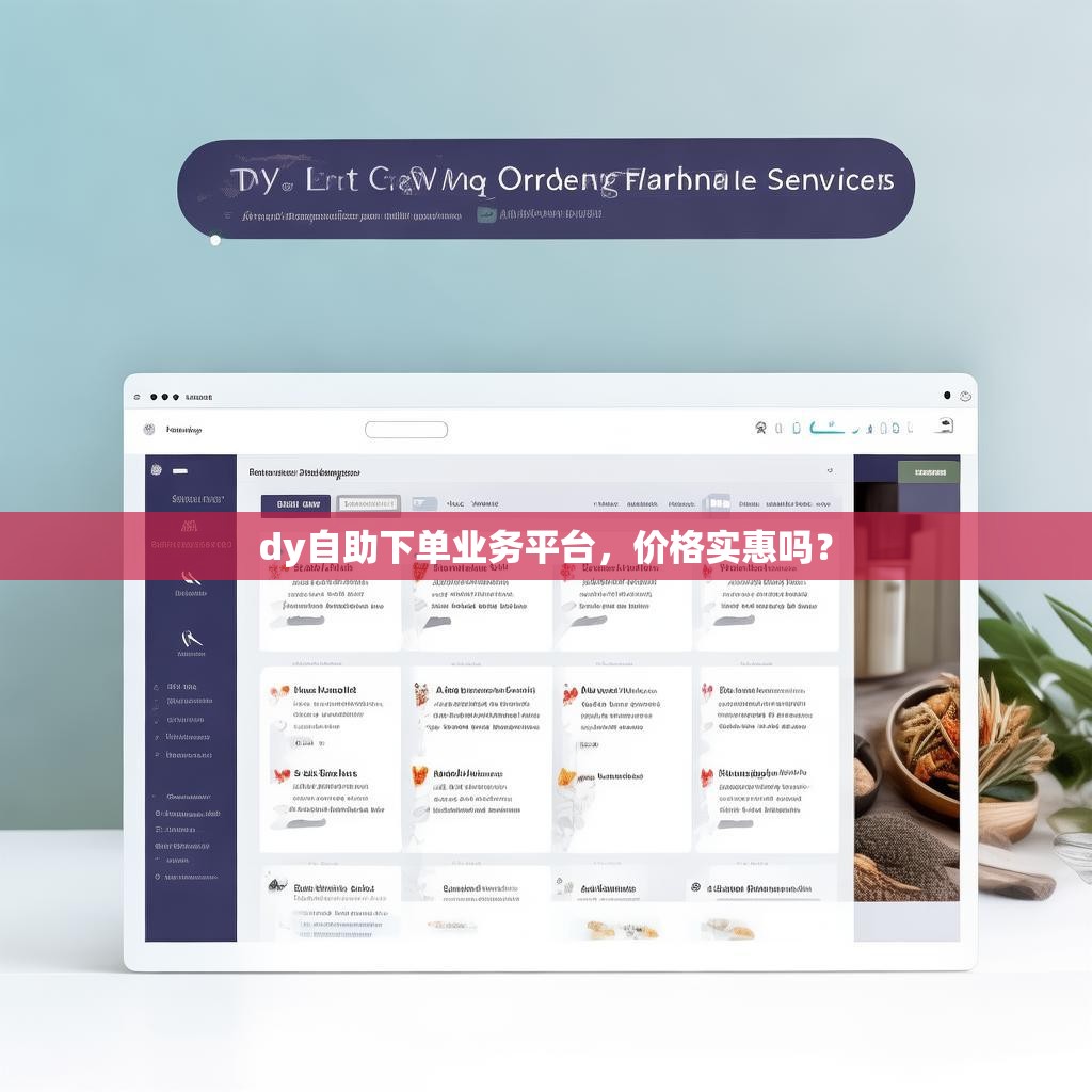 dy自助下单业务平台，价格实惠吗？
