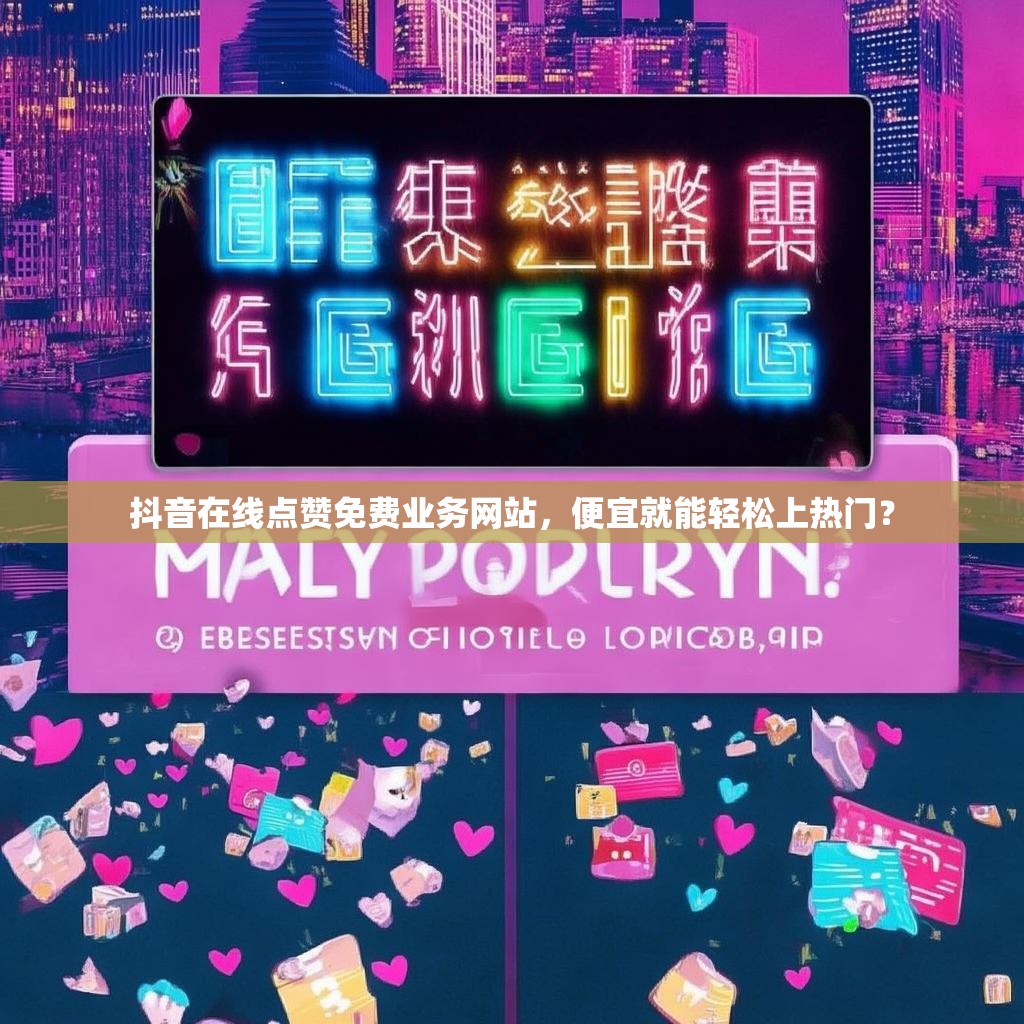 抖音在线点赞免费业务网站，便宜就能轻松上热门？
