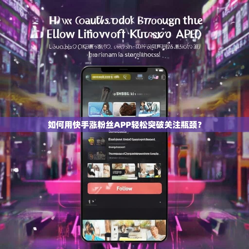 如何用快手涨粉丝APP轻松突破关注瓶颈？