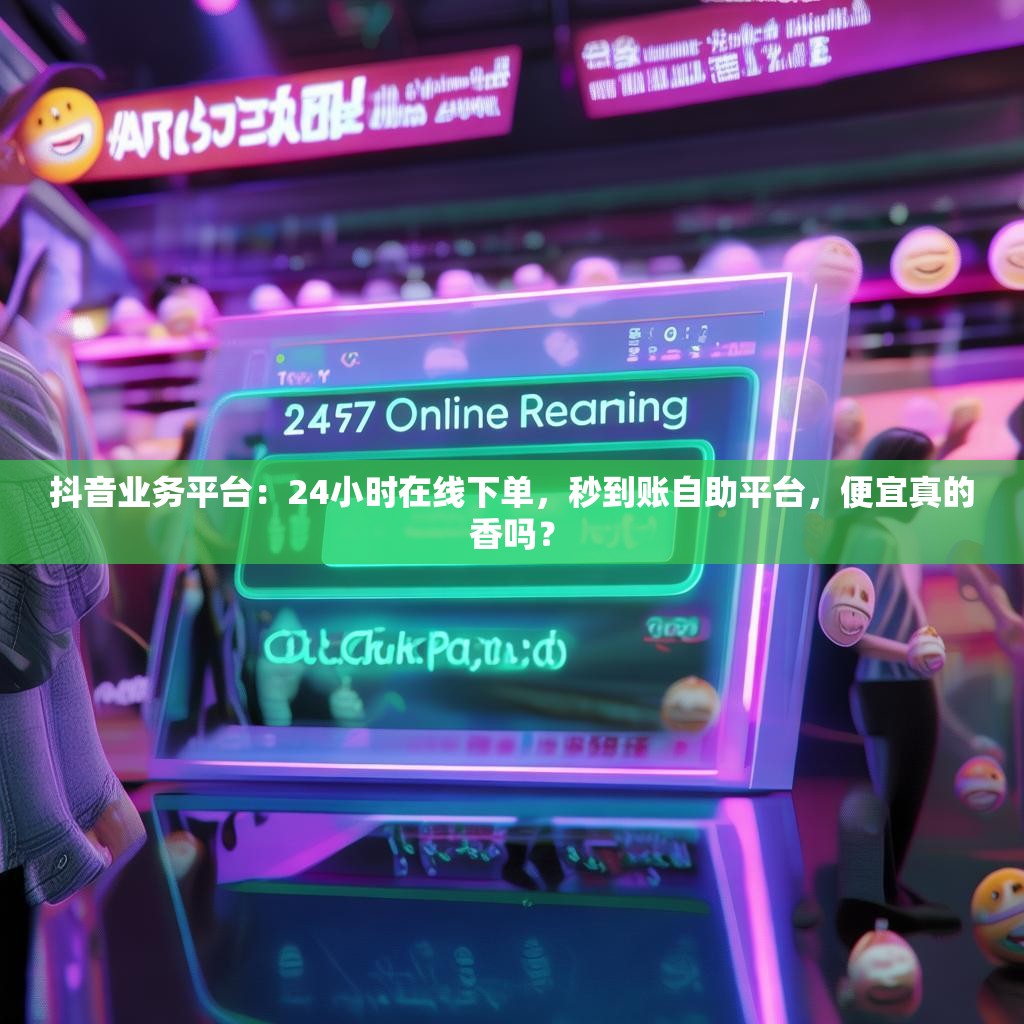抖音业务平台：24小时在线下单，秒到账自助平台，便宜真的香吗？