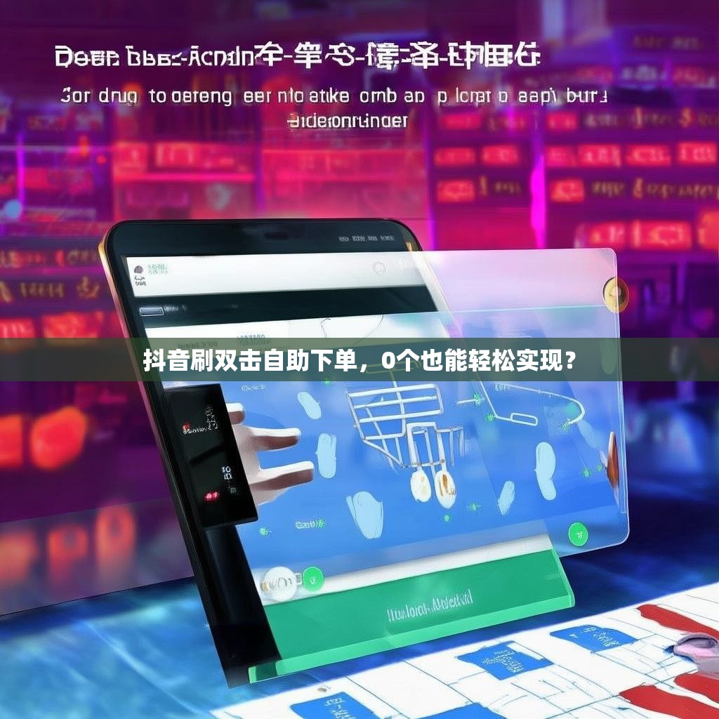 抖音刷双击自助下单，0个也能轻松实现？