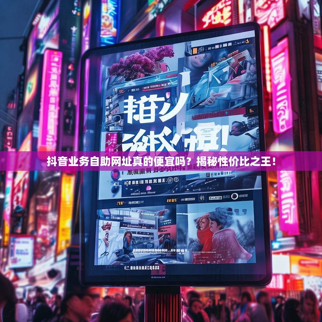 抖音业务自助网址真的便宜吗？揭秘性价比之王！