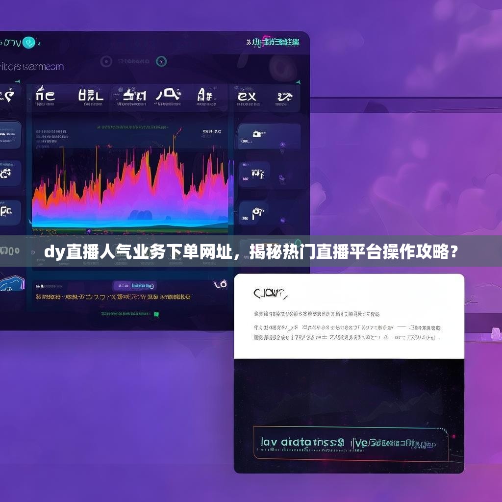 dy直播人气业务下单网址，揭秘热门直播平台操作攻略？