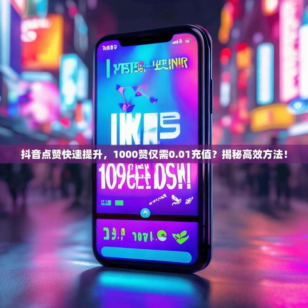 抖音点赞快速提升，1000赞仅需0.01充值？揭秘高效方法！