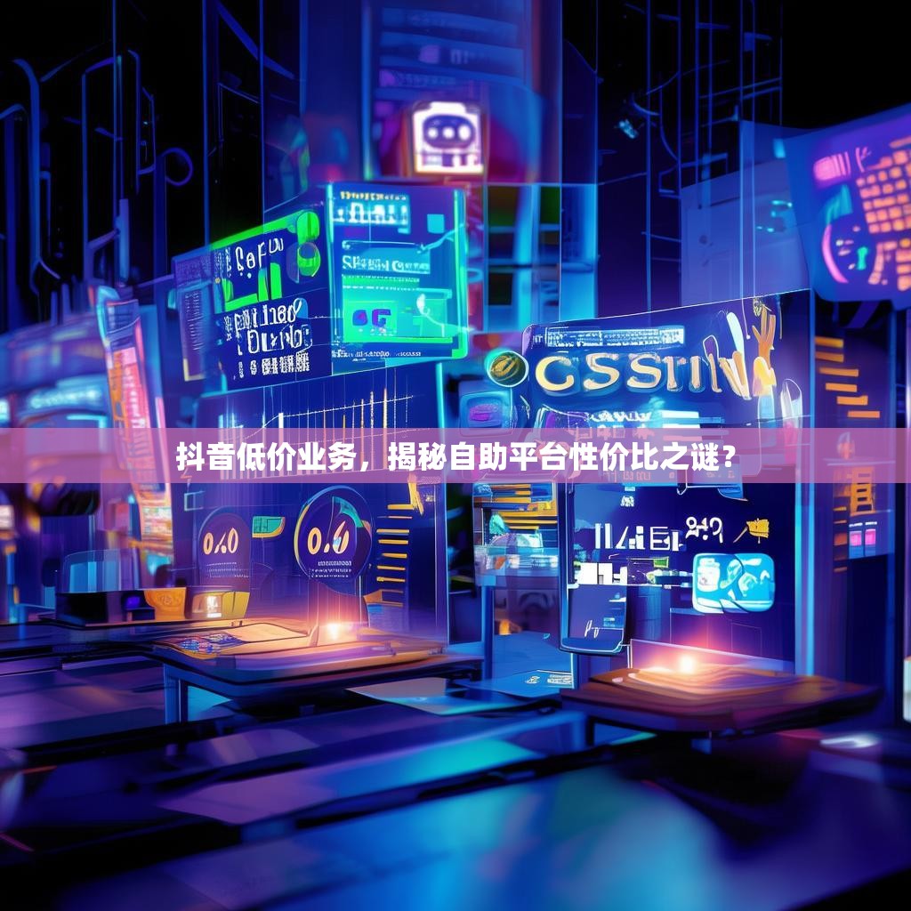 抖音低价业务，揭秘自助平台性价比之谜？