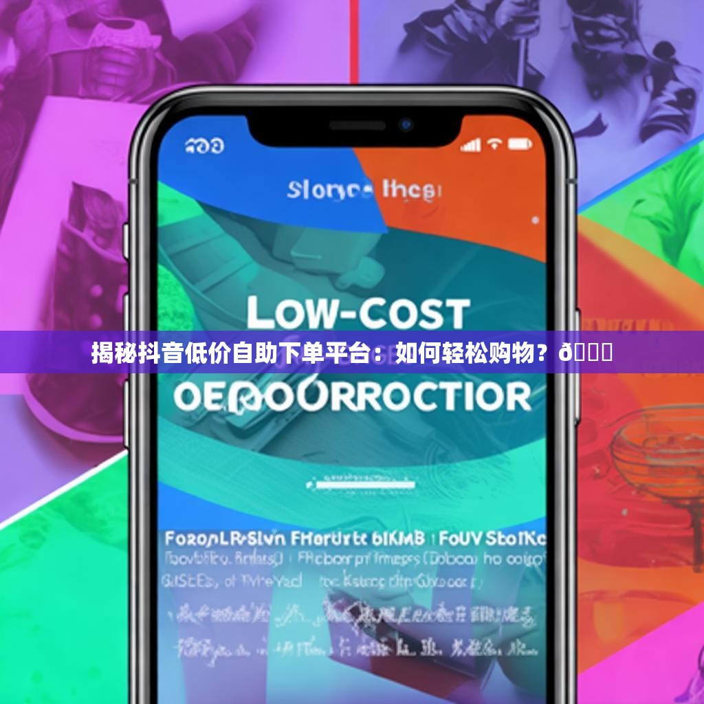 揭秘抖音低价自助下单平台：如何轻松购物？🛒