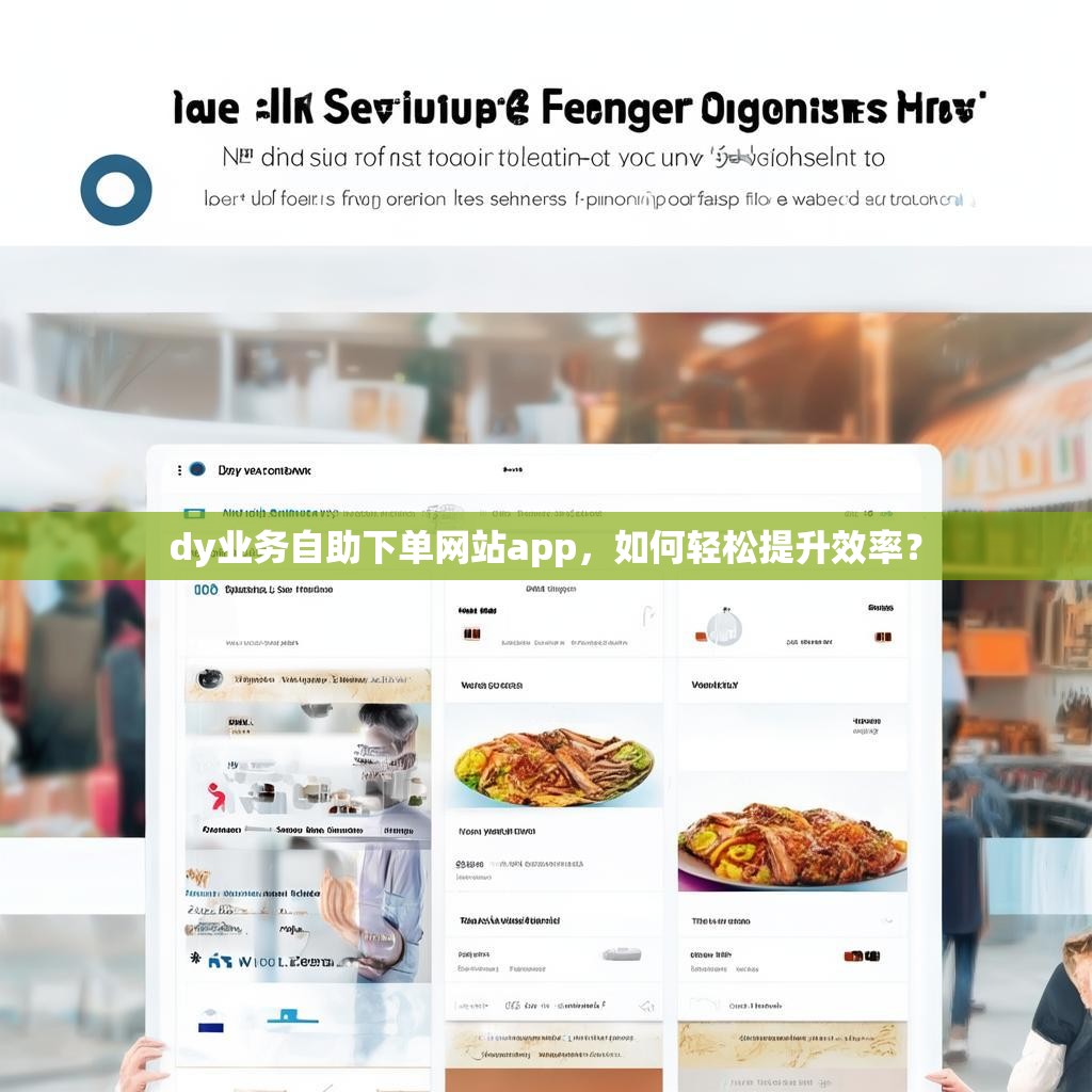 dy业务自助下单网站app，如何轻松提升效率？