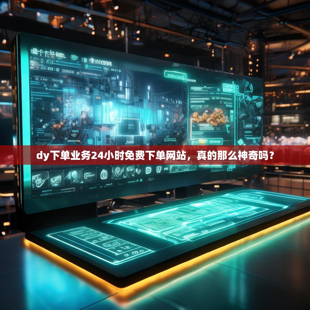 dy下单业务24小时免费下单网站，真的那么神奇吗？