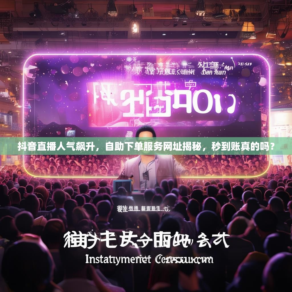 抖音直播人气飙升，自助下单服务网址揭秘，秒到账真的吗？