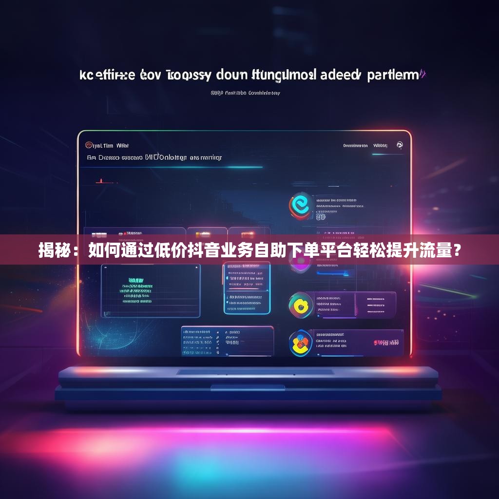 揭秘：如何通过低价抖音业务自助下单平台轻松提升流量？