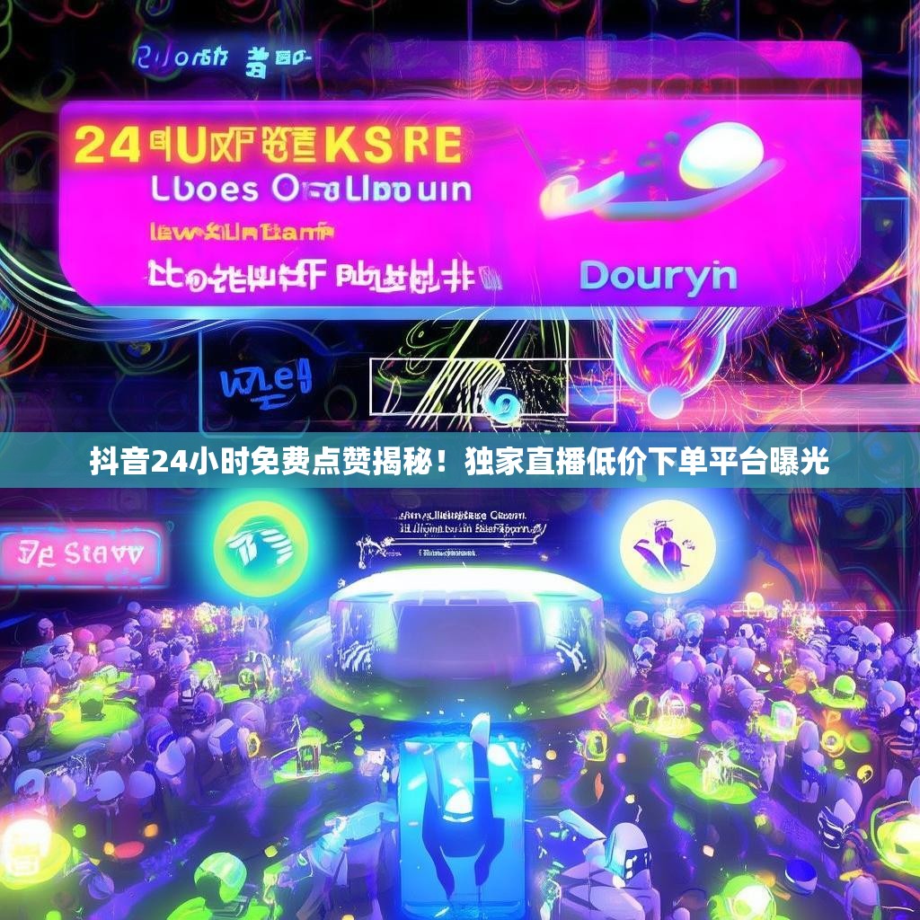 抖音24小时免费点赞揭秘！独家直播低价下单平台曝光