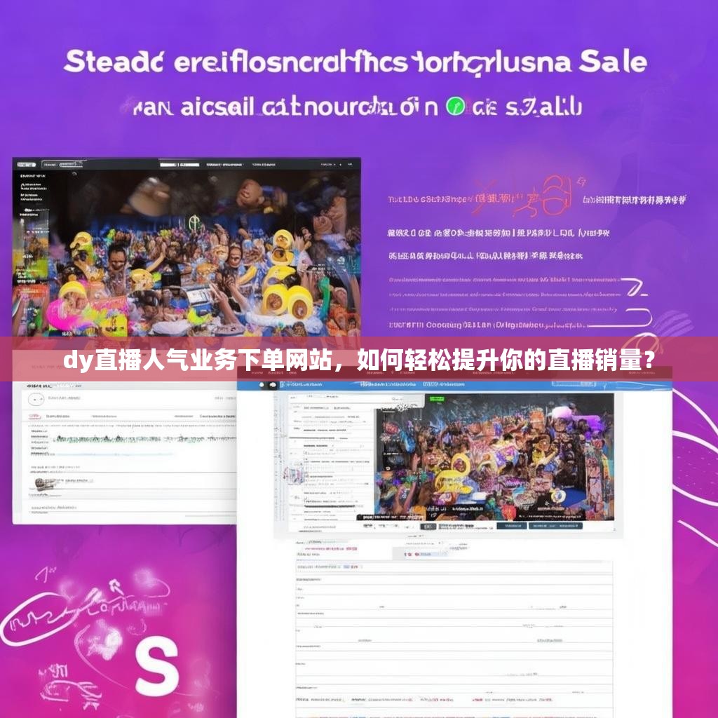 dy直播人气业务下单网站，如何轻松提升你的直播销量？