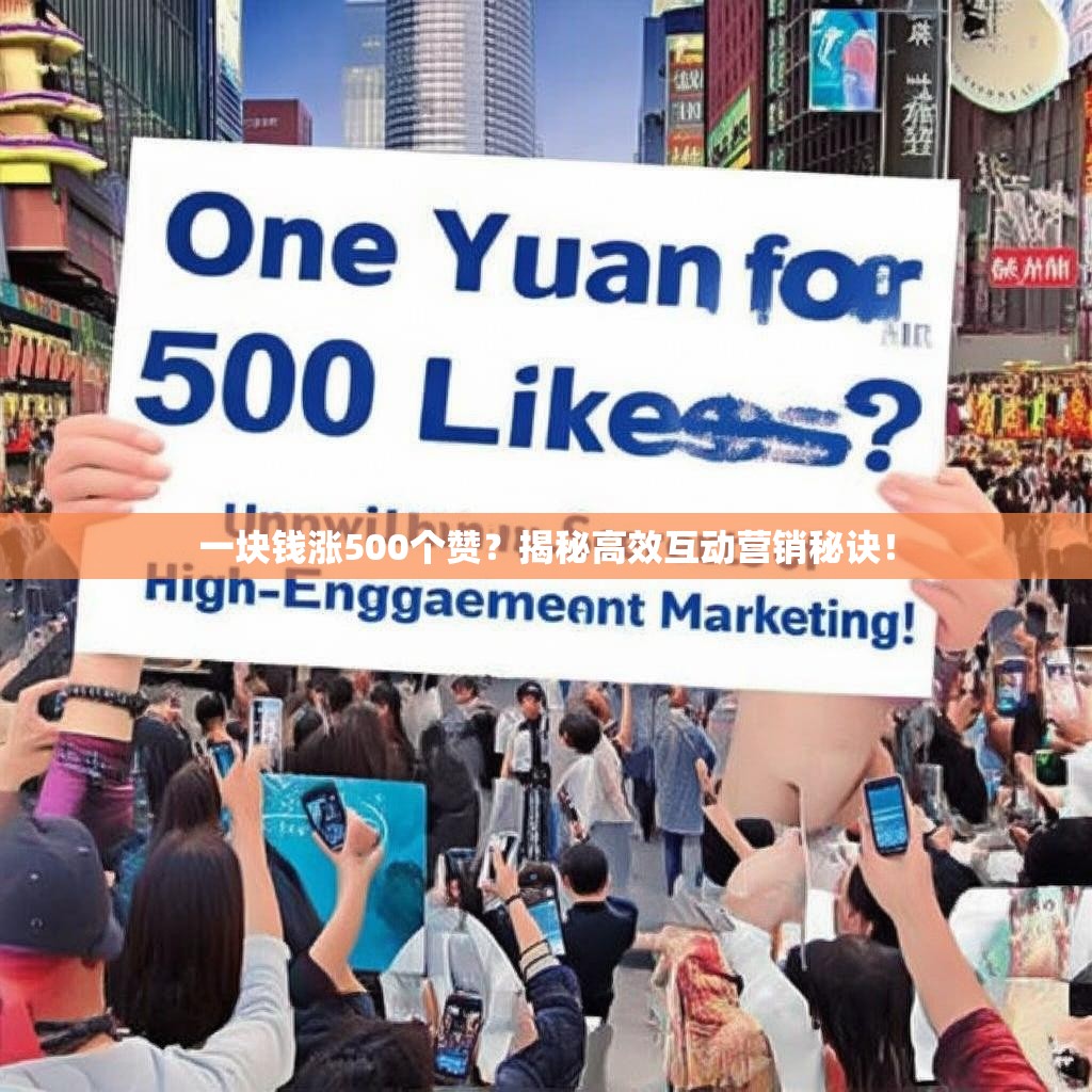 一块钱涨500个赞？揭秘高效互动营销秘诀！