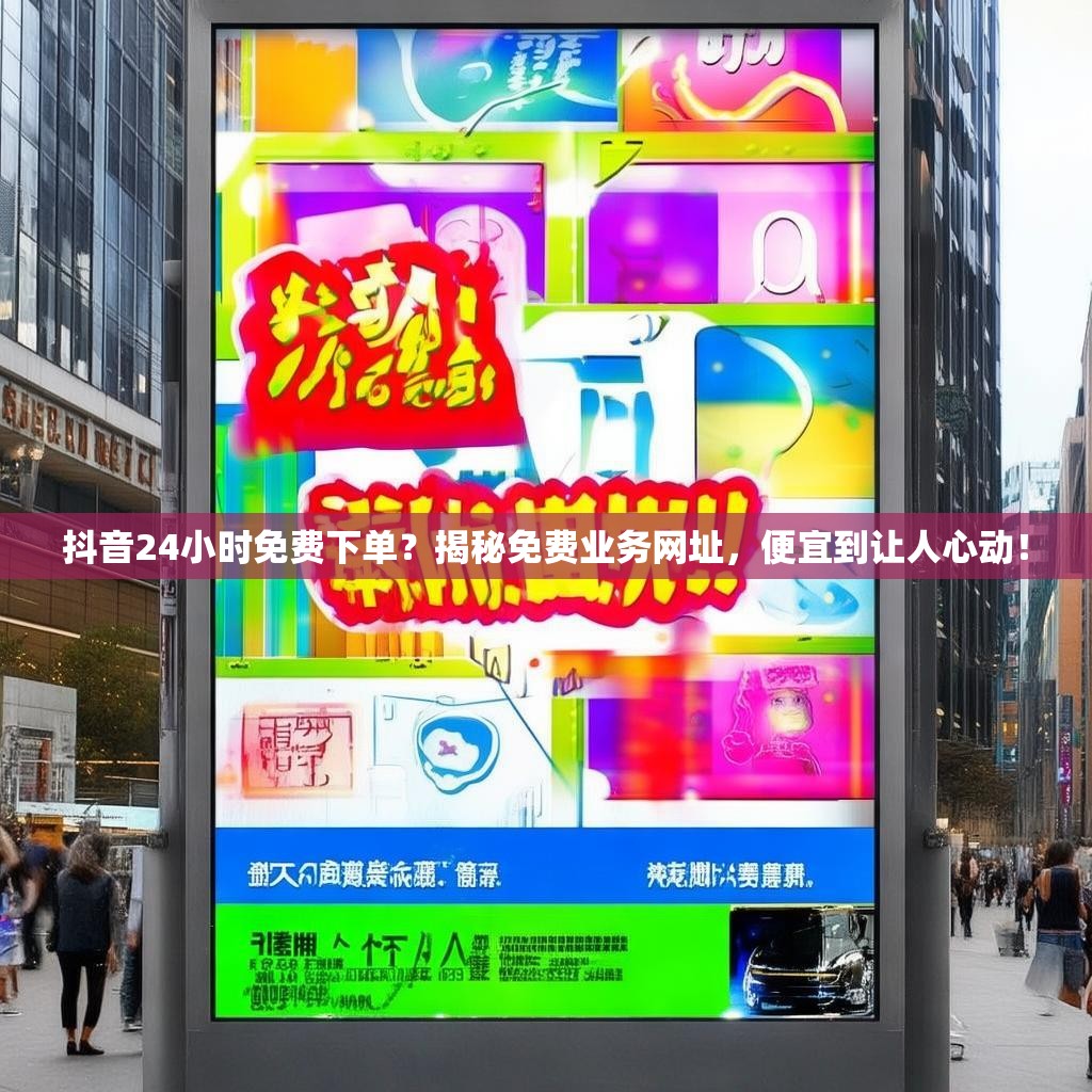 抖音24小时免费下单？揭秘免费业务网址，便宜到让人心动！