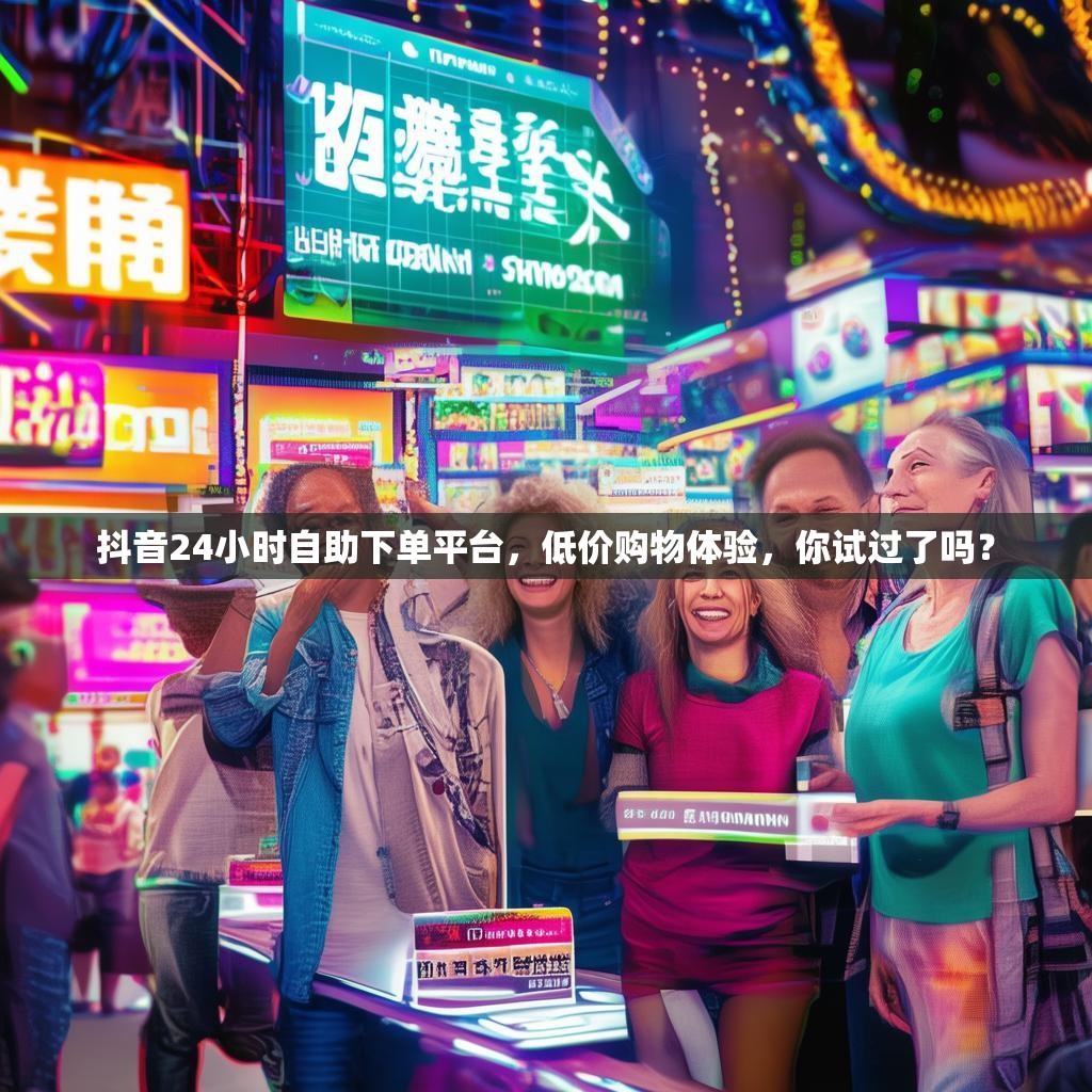 抖音24小时自助下单平台，低价购物体验，你试过了吗？