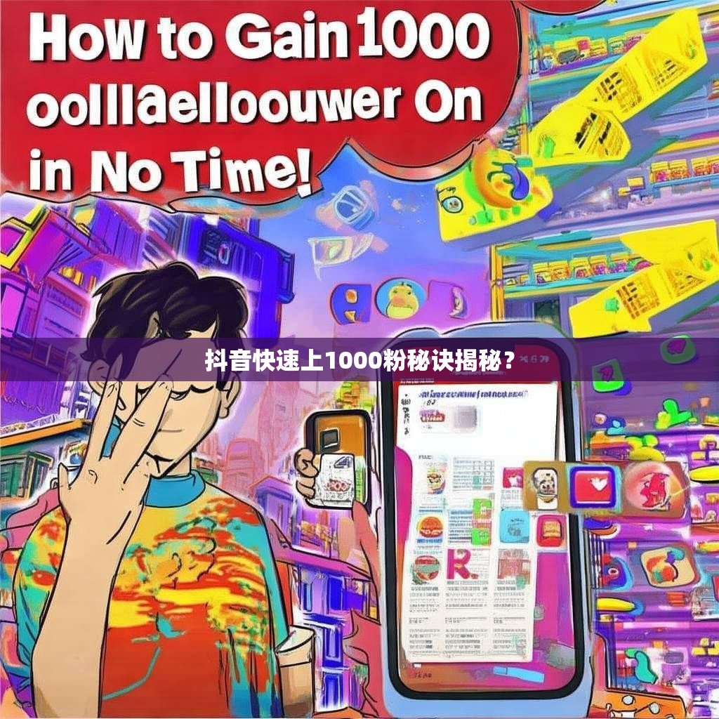 抖音快速上1000粉秘诀揭秘？