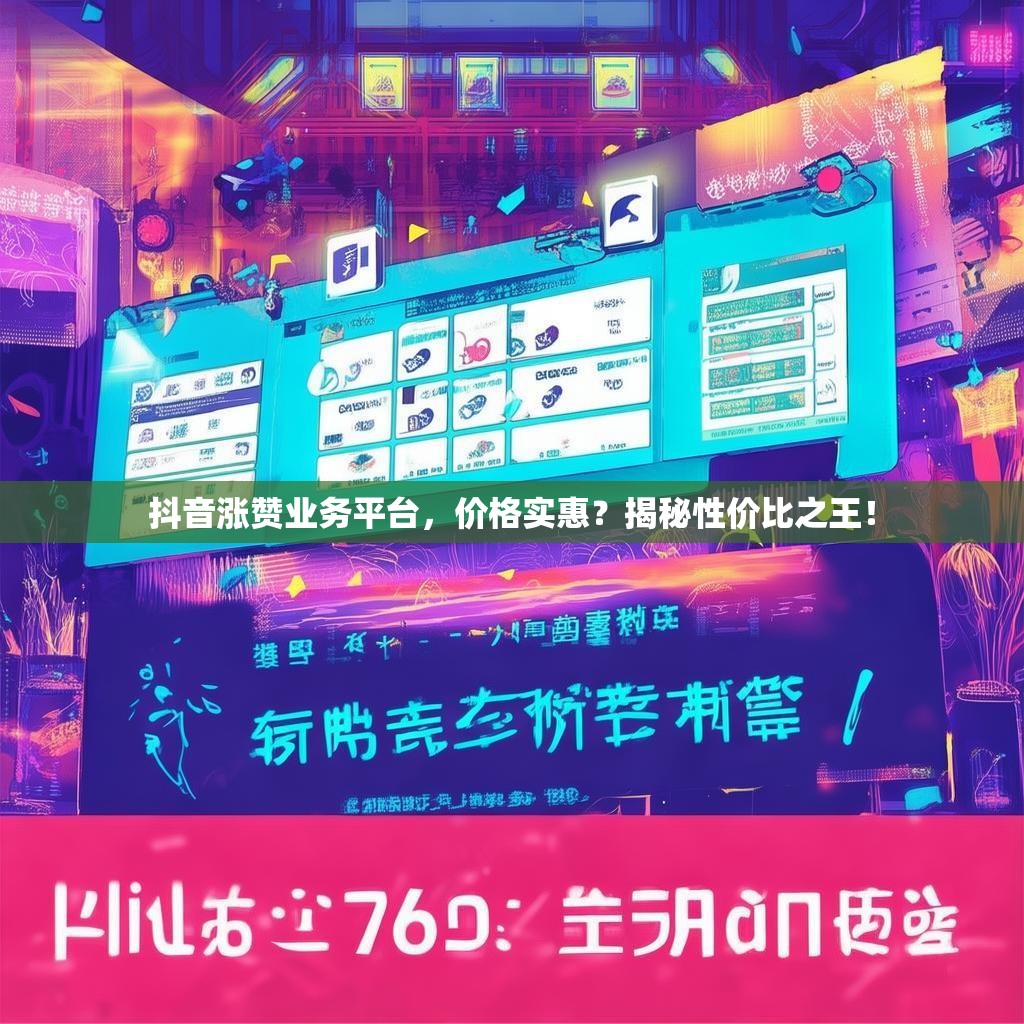 抖音涨赞业务平台，价格实惠？揭秘性价比之王！