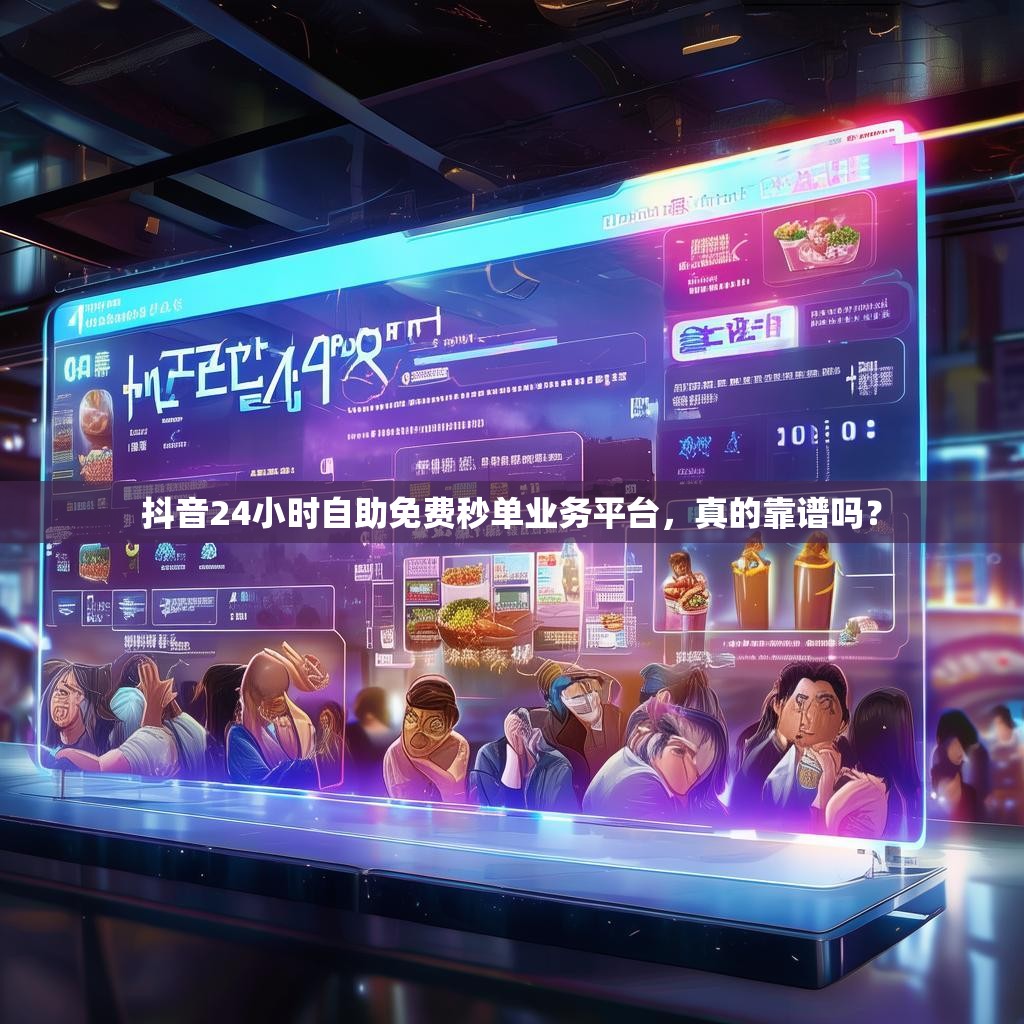 抖音24小时自助免费秒单业务平台，真的靠谱吗？