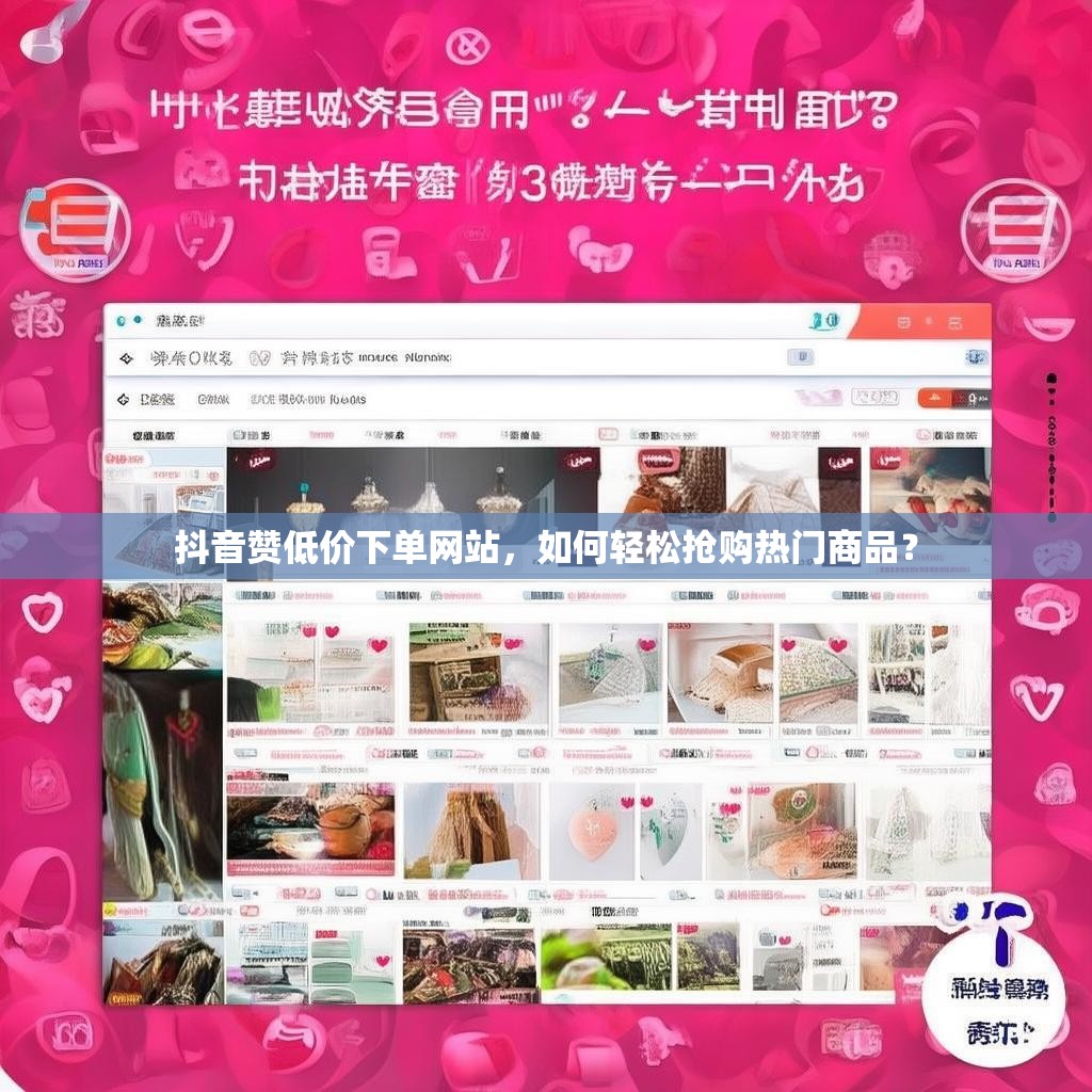 抖音赞低价下单网站，如何轻松抢购热门商品？