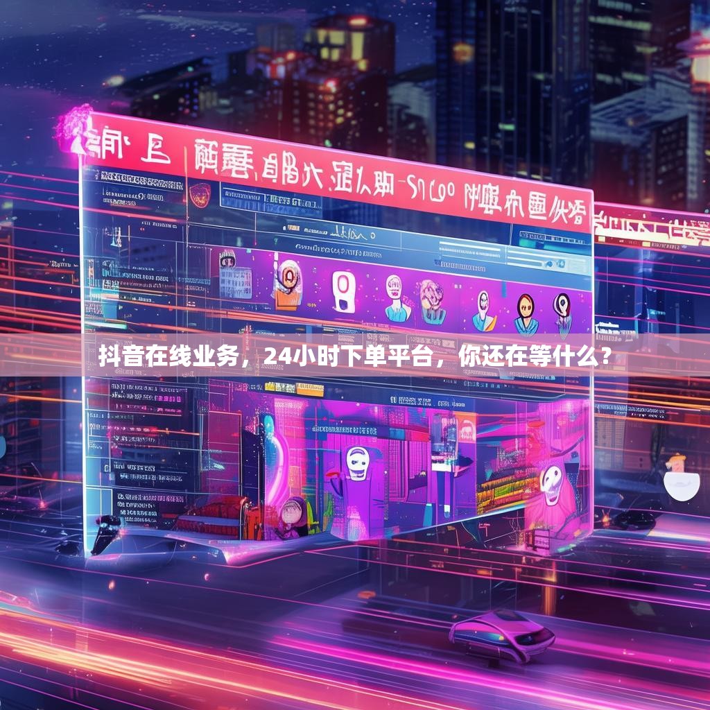 抖音在线业务，24小时下单平台，你还在等什么？