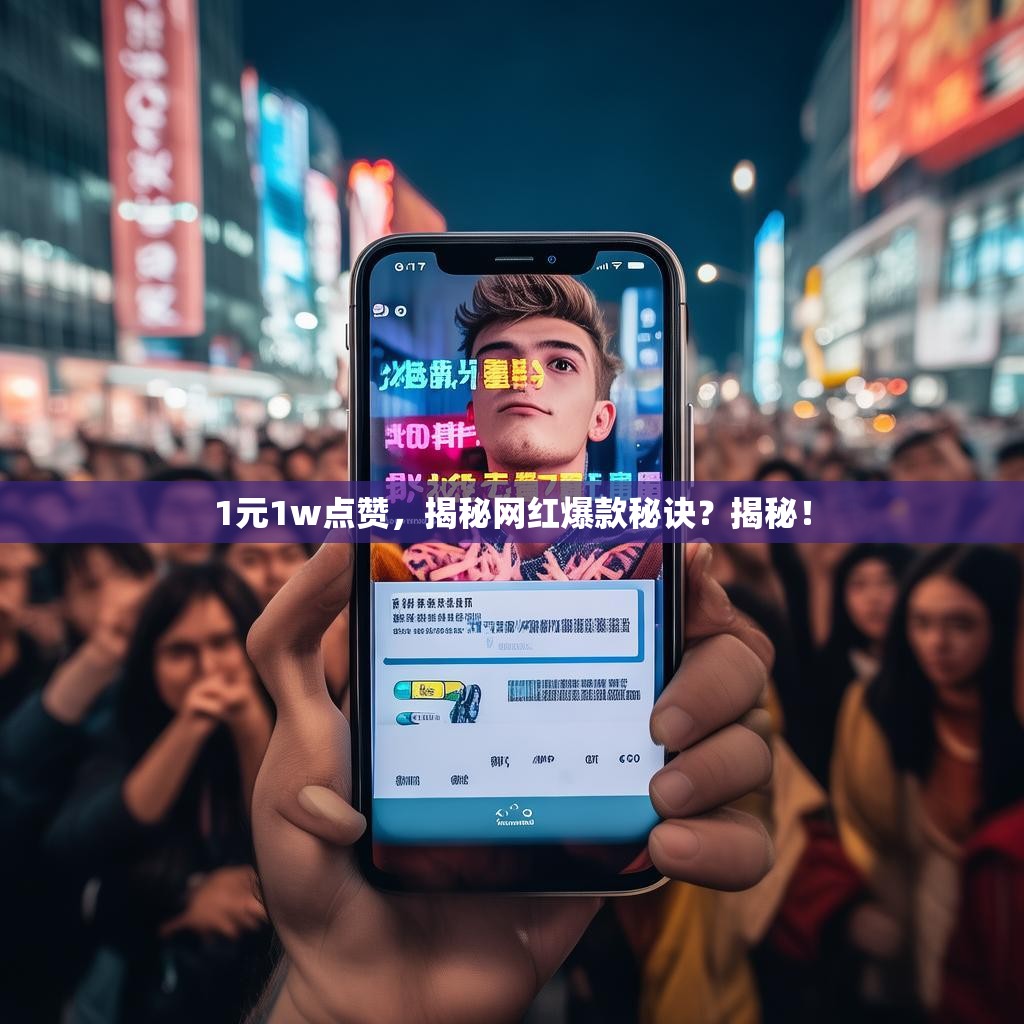 1元1w点赞，揭秘网红爆款秘诀？揭秘！