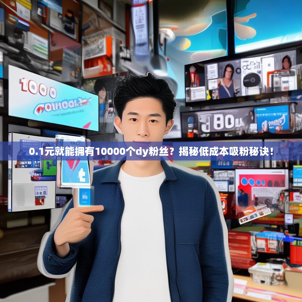 0.1元就能拥有10000个dy粉丝？揭秘低成本吸粉秘诀！