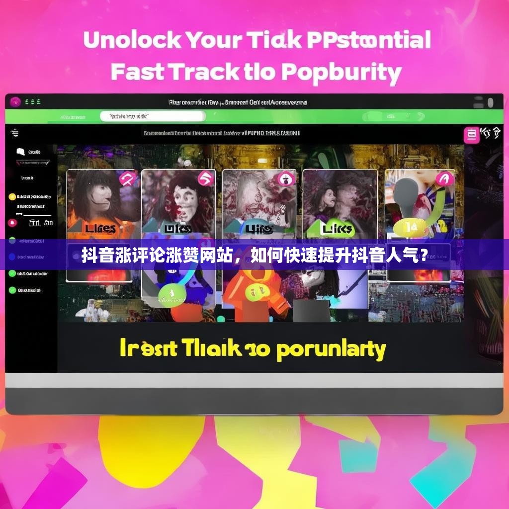 抖音涨评论涨赞网站，如何快速提升抖音人气？