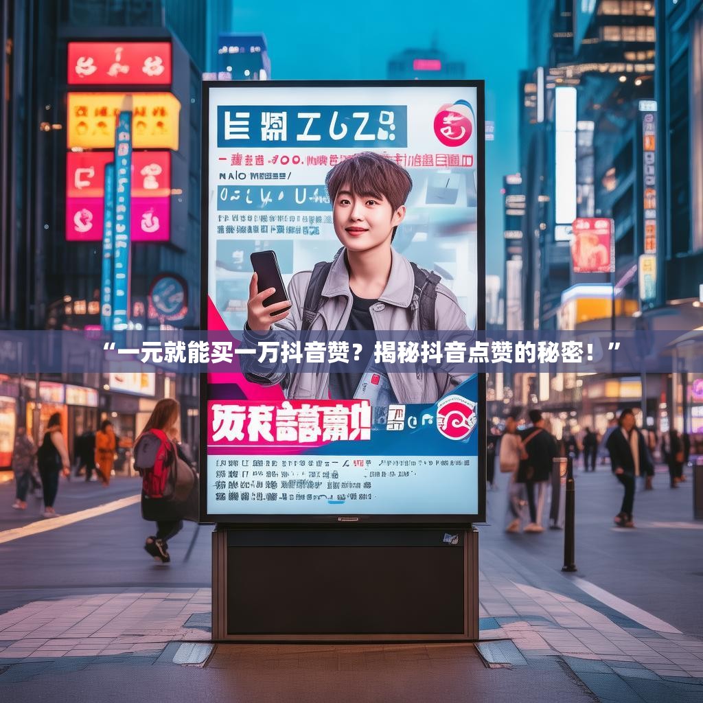 “一元就能买一万抖音赞？揭秘抖音点赞的秘密！”