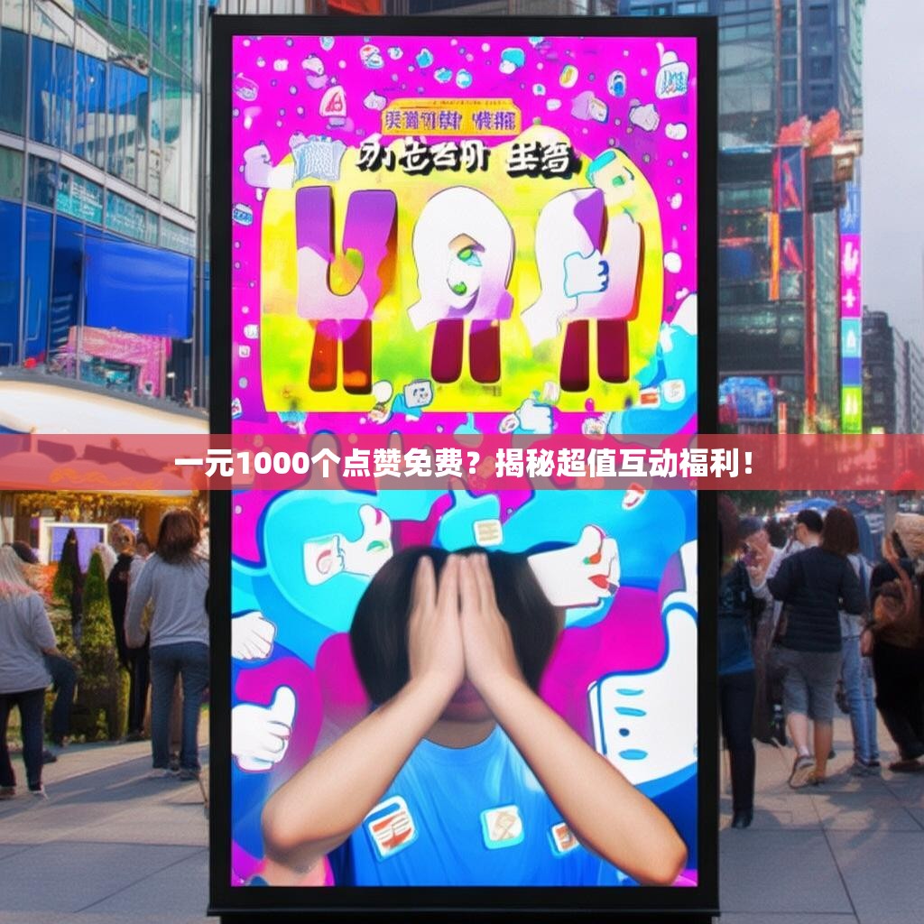 一元1000个点赞免费？揭秘超值互动福利！