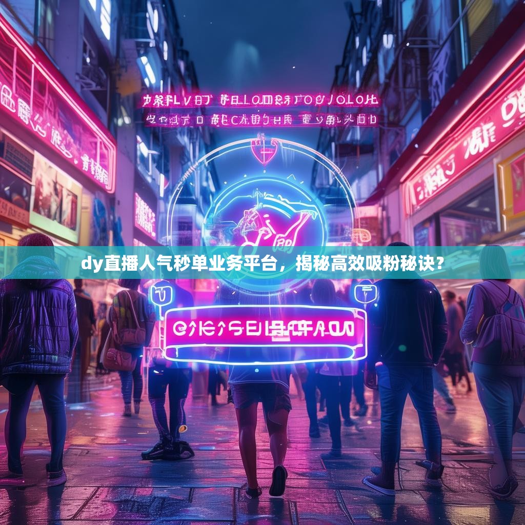 dy直播人气秒单业务平台，揭秘高效吸粉秘诀？