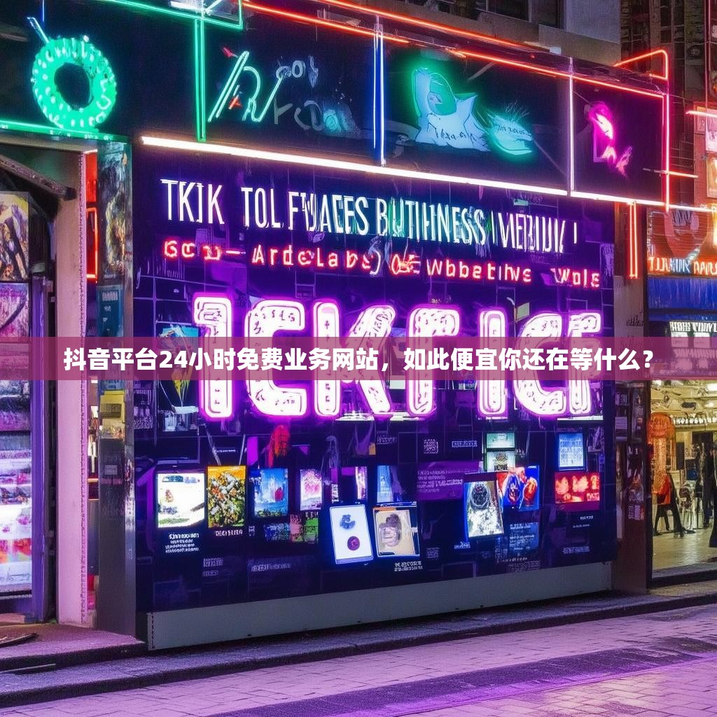 抖音平台24小时免费业务网站，如此便宜你还在等什么？