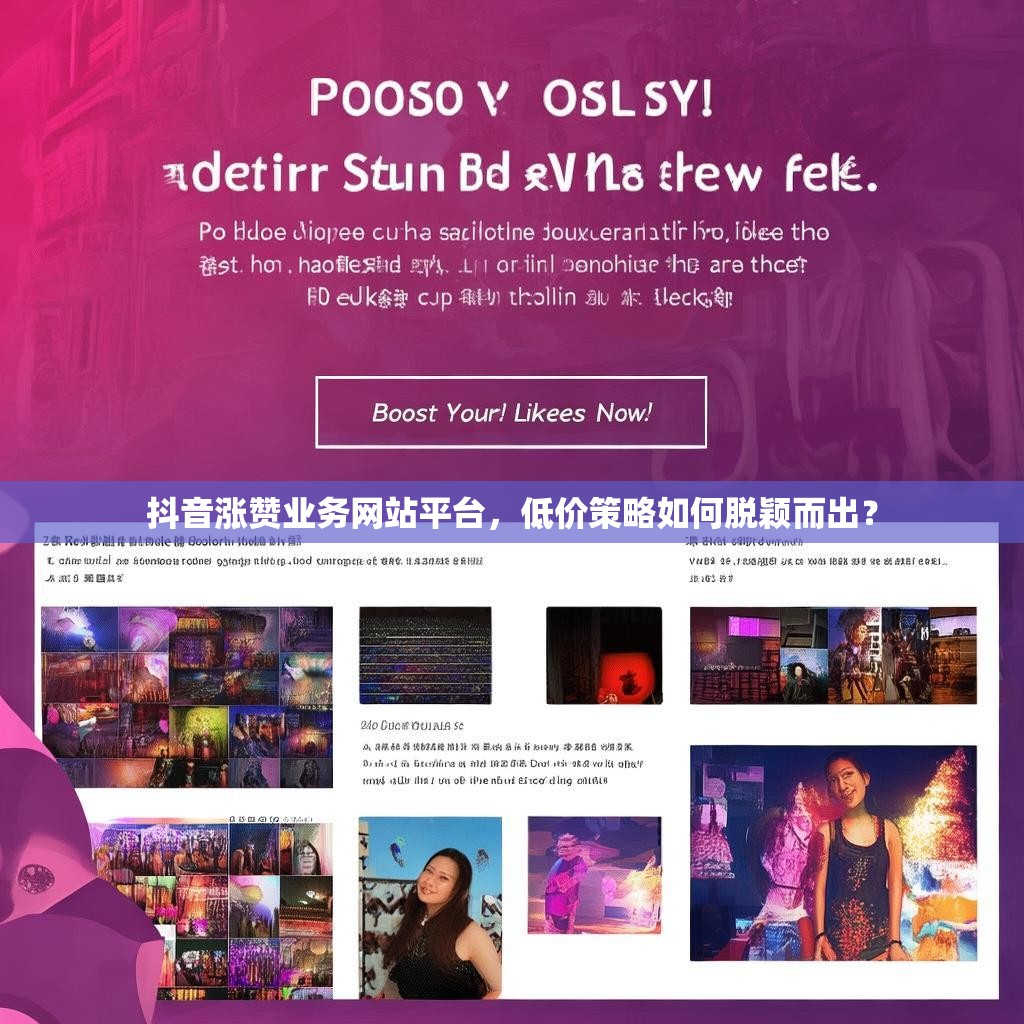 抖音涨赞业务网站平台，低价策略如何脱颖而出？