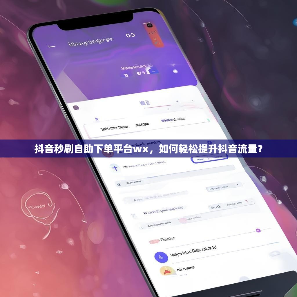 抖音秒刷自助下单平台wx，如何轻松提升抖音流量？