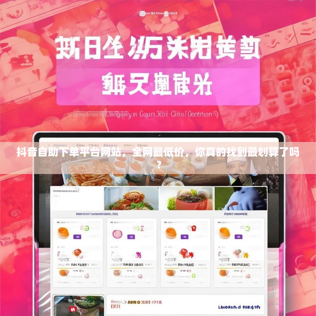 抖音自助下单平台网站，全网最低价，你真的找到最划算了吗？