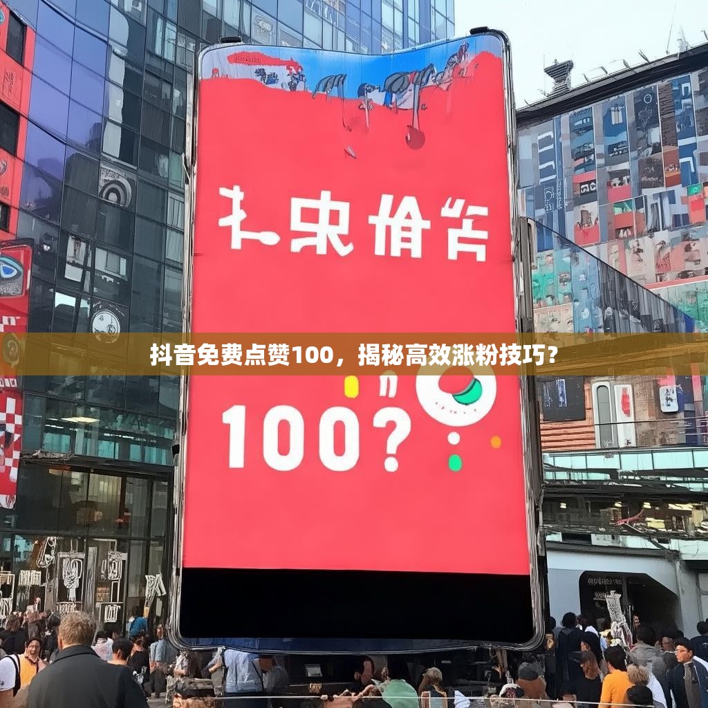 抖音免费点赞100，揭秘高效涨粉技巧？
