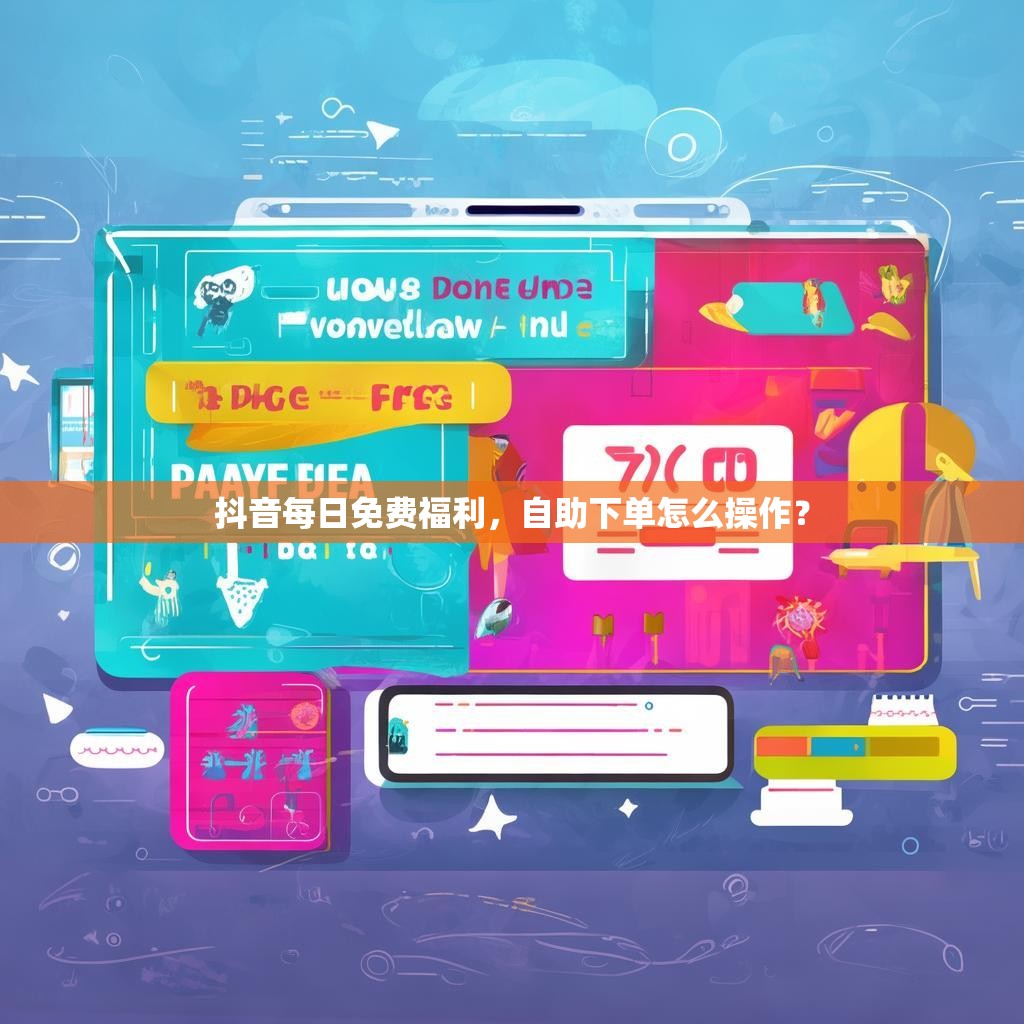 抖音每日免费福利，自助下单怎么操作？