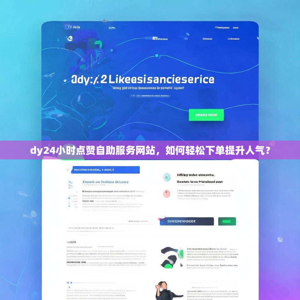 dy24小时点赞自助服务网站，如何轻松下单提升人气？
