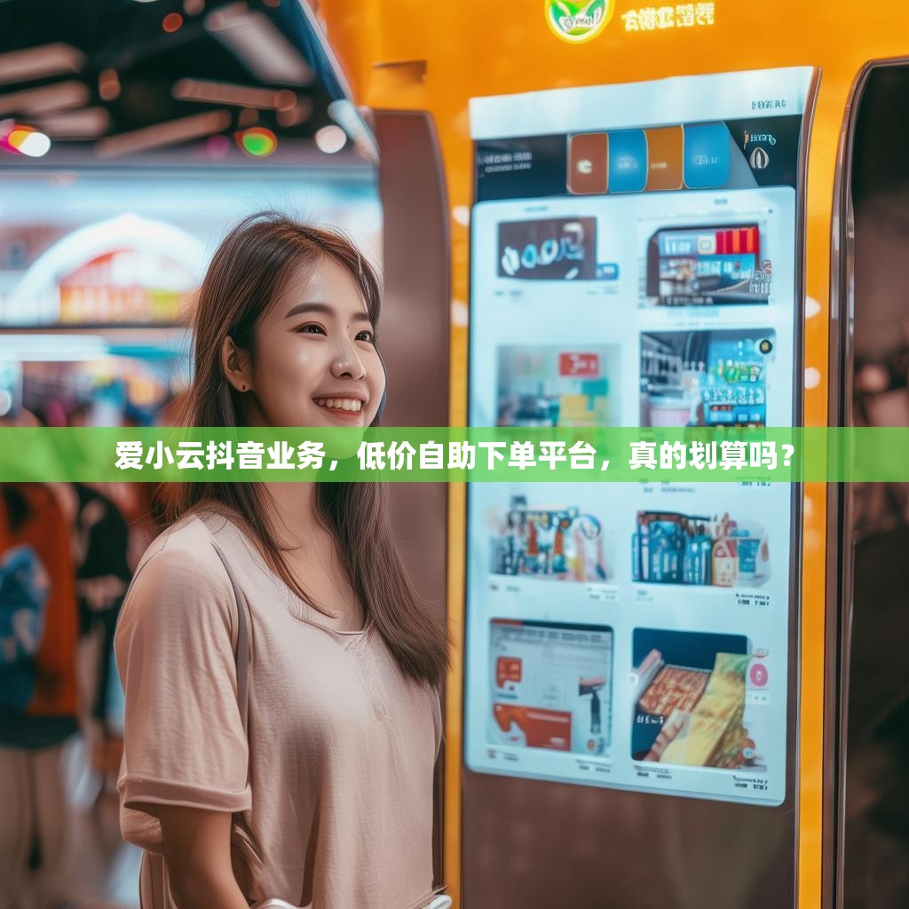 爱小云抖音业务，低价自助下单平台，真的划算吗？