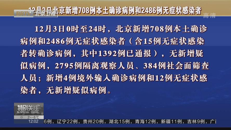 北京新增本土确诊病例及无症状感染者情况汇总