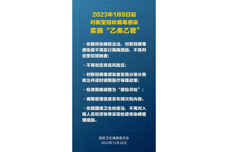 1月8日起新冠实施‘乙类乙管’，第十版防控方案有调整